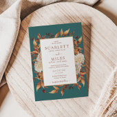 Aquamariner Fall Terracotta Einladung