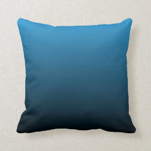 aquamariner Farbblock Ombre Kissen