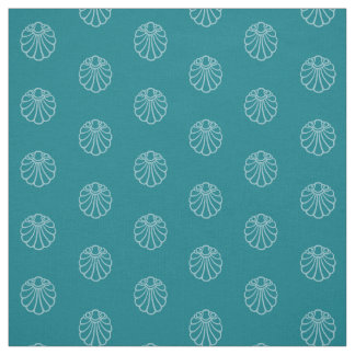 aquamariner Farbton-on-Ton-Farbdruck Stoff