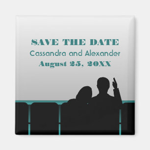 Aquamariner Film-Theater-Save the Date Magnet