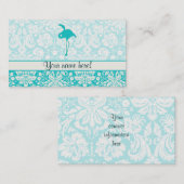 Aquamariner Flamingo Visitenkarte (Vorne/Hinten)