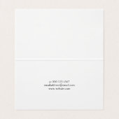 Aquamariner Fotograf Visitenkarten (Innenseite Aufgefaltet)