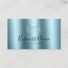 Aquamariner Funkelnd Goldzahn-Zahnarzt Visitenkarte