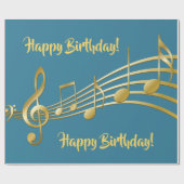 Aquamariner Geburtstag des blauen Grüns des Geschenkpapier (Flach)