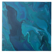 Aquamariner Gefälle der Küstenblauen Fliese (Vorderseite)