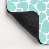 Aquamariner Giraffen-Druck Mousepad (Ecke)
