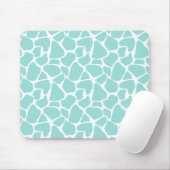 Aquamariner Giraffen-Druck Mousepad (Mit Mouse)