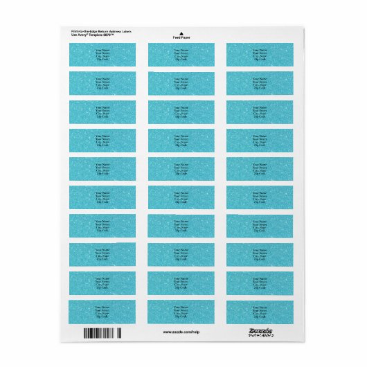 Aquamariner Glitzer (Vorne)