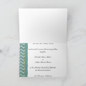 Aquamariner Glitzer Ankündigung (Innenseite)