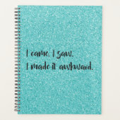 Aquamariner Glitzer, den ich gemacht habe Planer (Vorderseite)