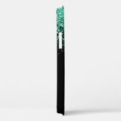 Aquamariner Glitzer Elegantes Skript Case-Mate iPhone Hülle (Rückseite / Rechts)