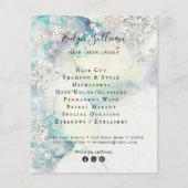 Aquamariner Glitzer Flyer (Vorne)