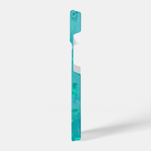 Aquamariner Glitzer iPhone Hülle (Linke Seite)