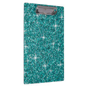 Aquamariner Glitzer Klemmbrett (Rechts)