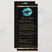 Aquamariner Glitzer Lipsense Senegence Instruction (Vorne/Hinten)