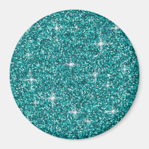 Aquamariner Glitzer Magnet