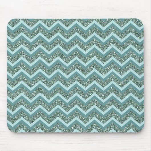 Aquamariner Glitzer Mousepad (Vorne)