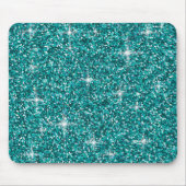 Aquamariner Glitzer Mousepad (Vorne)