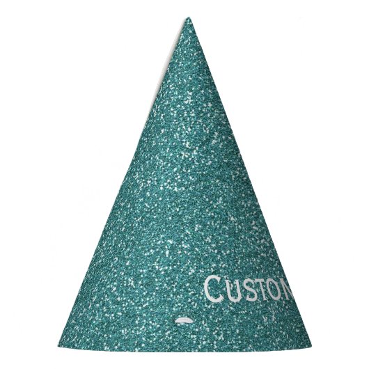 Aquamariner Glitzer Partyhütchen (Links)