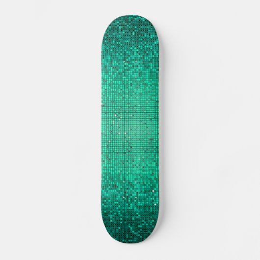 Aquamariner Glitzer Sequin Disco Glitz Comp Skateb Skateboard (Vorderseite)