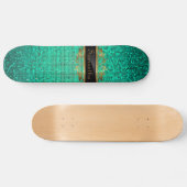 Aquamariner Glitzer Sequin Disco Glitz Comp Skateb Skateboard (Horizontal)