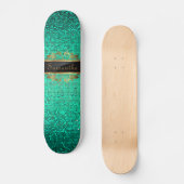 Aquamariner Glitzer Sequin Disco Glitz Comp Skateb Skateboard (Vorderseite)