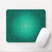 Aquamariner Glitzer Sequin Disco Personalisiert Mo Mousepad (Mit Mouse)