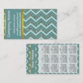 Aquamariner Glitzer Visitenkarte (Vorne/Hinten)