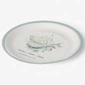 Aquamariner Goldbarsch unter Wasser Blütenfisch je Pappteller (Schrägansicht)