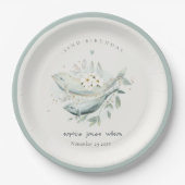 Aquamariner Goldbarsch unter Wasser Blütenfisch je Pappteller (Vorderseite)