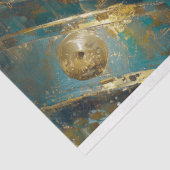 Aquamariner Golddrache Steampunk Entdeckungsreise  Seidenpapier (Ausschnitt)