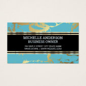 Aquamariner Goldmarmor (Vorderseite)