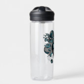 aquamariner grauer Basketball-Blowout Trinkflasche (Vorderseite)