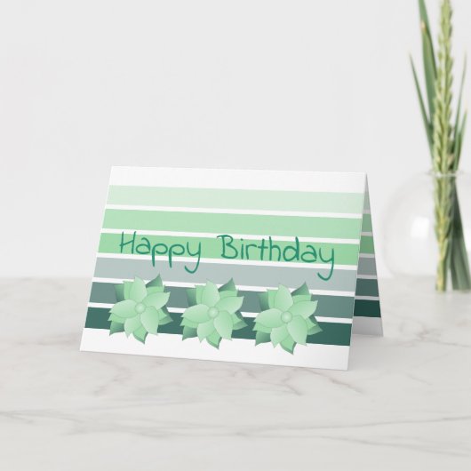 Aquamariner, grauer und weißer Streifen Karte (Vorderseite)