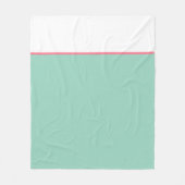 Aquamariner, grün und weiß rosa Streifen Fleecedecke (Vorderseite)