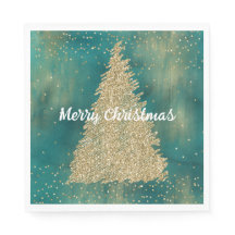 Aquamariner Grüner Glitzer Sparkle Weihnachtsbaum
