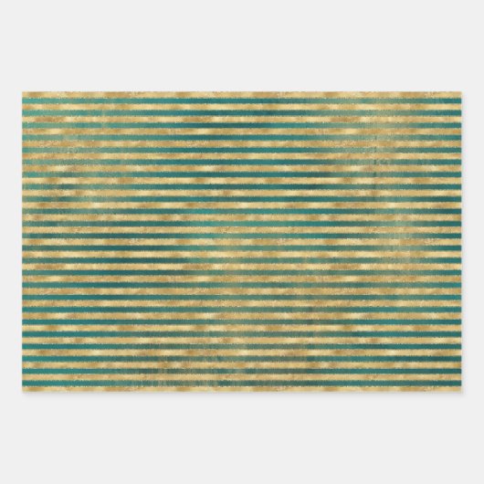 Aquamariner Grüner Glitzer Weihnachtsbaum Geschenkpapier Set (Vorderseite 2)