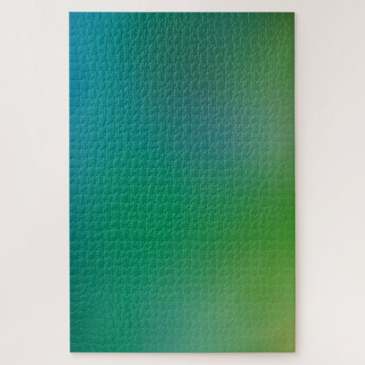 Aquamariner Grüner Gradient Fresh Bokeh Blur Minim Puzzle (Vertikal)