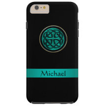 Aquamariner grüner keltischer Knoten iPhone X