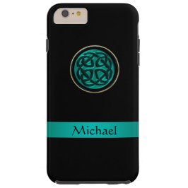 Aquamariner grüner keltischer Knoten iPhone X Case-Mate iPhone Hülle