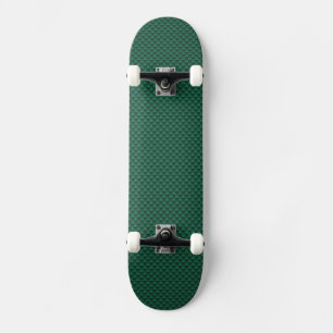 Aquamariner grüner Kohlenstoff-Faser-Druck Skateboard