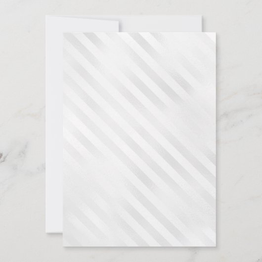 Aquamariner grüner Silberballon Glitzer jedes Alte Einladung (Rückseite)