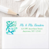 Aquamariner Grüner Wasserbaum Rücksendeadresse (Insitu)