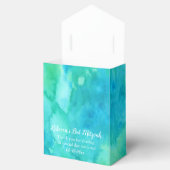 Aquamariner Grüner Wasserfarben Baum des Lebens Ba Geschenkschachtel (Geöffnet)