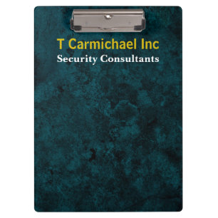 Aquamariner Grunge-Marmoreffekt Klemmbrett