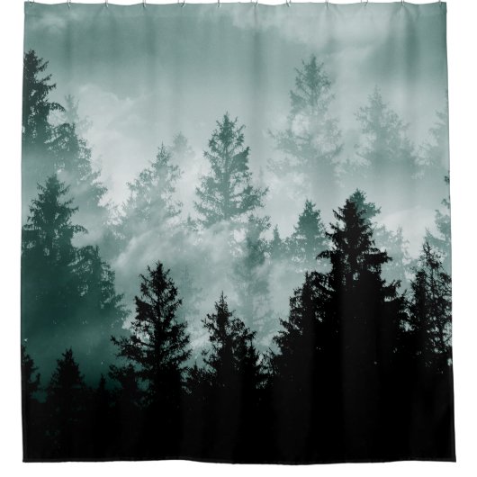 Aquamariner Grünwaldtraum #1 #wall #art Duschvorhang (Vorderseite)