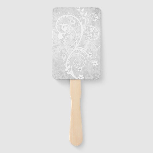 Aquamariner Handfächer für die Gastgeschenk Hochze (Rückseite)