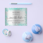 Aquamariner Haushalt auf der Quinceanera Save the  Flyer (Einzeln)