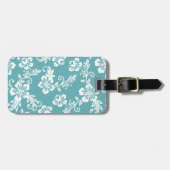 Aquamariner hawaiischer Druck-Gepäck-Umbau Gepäckanhänger (Vorderseite horizontal)