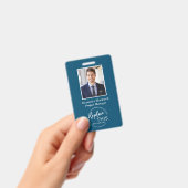 Aquamariner Headshot für Mitarbeiter mit benutzerd Ausweis (Handheld)